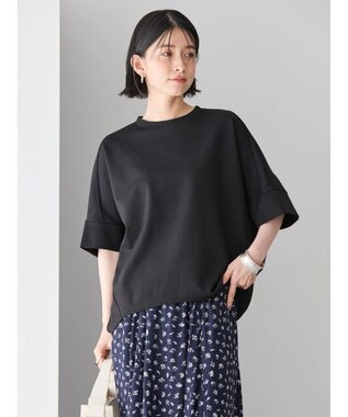 AMERICAN HOLIC 抗菌防臭＋接触冷感　コクーンカットプルオーバー Black