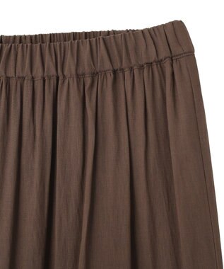 YECCA VECCA アシメラッフルスカート Brown