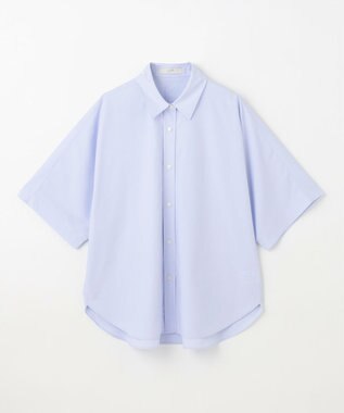 ANY 【接触冷感/UVカット/抗菌防臭/速乾】エニィファンクション半袖シャツブラウス ライトブルー