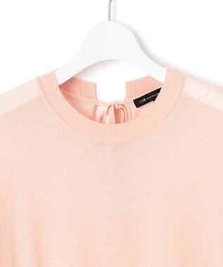 23区 S 【洗える】シアースパンコール ニット ピンクベージュ系