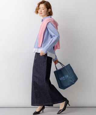 23区 23区DENIM Iライン デニムスカート ネイビー系