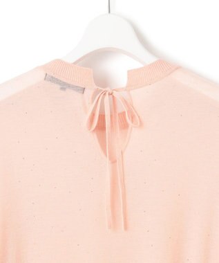 23区 S 【洗える】シアースパンコール ニット ピンクベージュ系