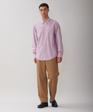 UNFILO MENS 【男女兼用】コンフォート レギュラーカラーシャツ [24年秋冬商品] ダスティ ピンク