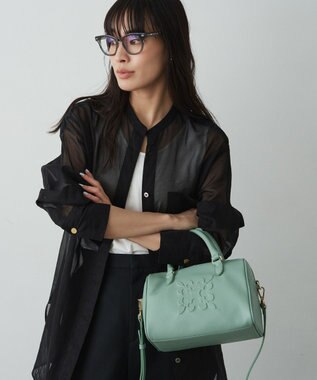 russet 《composition》レザー2WAYミニボストンバッグ(CE-1684) Green