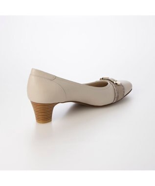 Riz raffinee <Riz raffinee>【2E】バックルデザインパンプス アイボリーコンビ