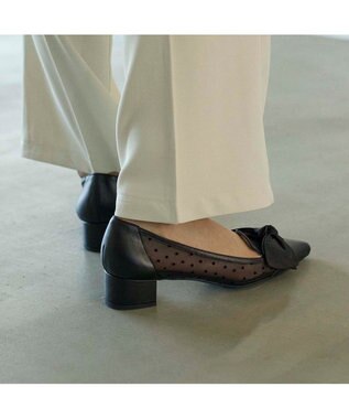 MODE ET JACOMO <MODE ET JACOMO>ビッグリボンオペラパンプス ブラック