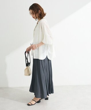 Green Parks Ｉ　ＳＥＴ２点　刺繍ブラウス＋タンクトップ Off White