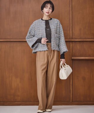 23区 【Oggi掲載】ミニ ボストンバッグ アイボリー系