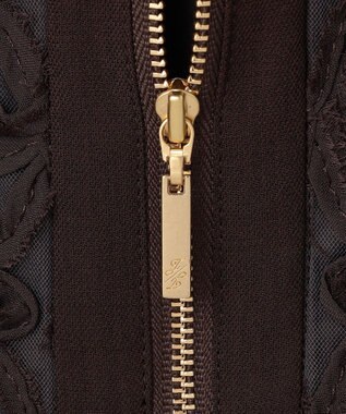 自由区 S 【SHIHOさん着用・展示会人気No.1・こだわり素材】テープエンブロイダリー ブルゾン ブラウン