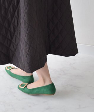 Bridget Birkin 【Bridget Birkin】スクエアバックルフラットシューズ