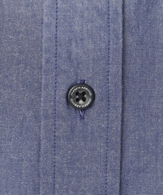 JOSEPH ABBOUD 【キングサイズ・環境配慮型素材】ビオグレースシャンブレー シャツ ネイビー系