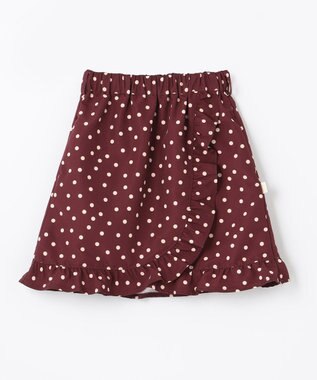 組曲 KIDS 【110-140㎝】Lady Dot スカート ワインレッド系5