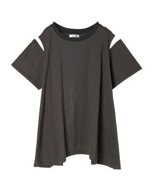 Green Parks ショルダーカットチュニック Gray