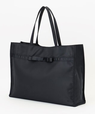 ANY リボンサブ 横型トートバッグ ブラック