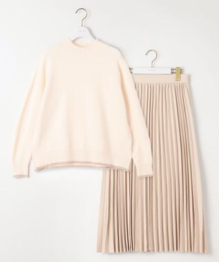 ANY SIS L 【大人百花掲載 ヨンアさん着用】2SET パウダータッチ ツインセット アイボリー