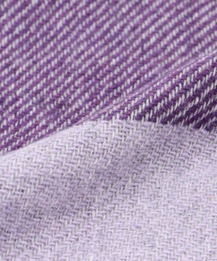 JOSEPH ABBOUD 【イタリア製・カシミヤ混】トーンオントーンチェック ストール パープル系4