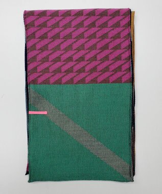 POLS ウールレイヤーストール ピンク