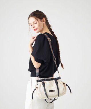 LA BAGAGERIE シャーリング2WAYサマーバッグ　mini アイボリー