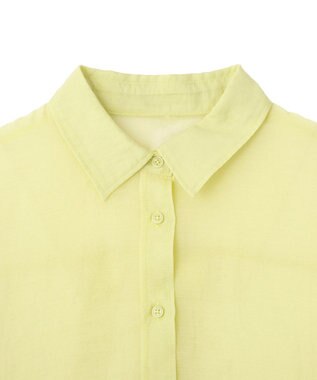 earth music&ecology 【WEB限定】シアーショートシャツ Yellow