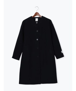 Te chichi ウールメルトンノーカラーロングコート《2025winter catalog item》 ネイビー