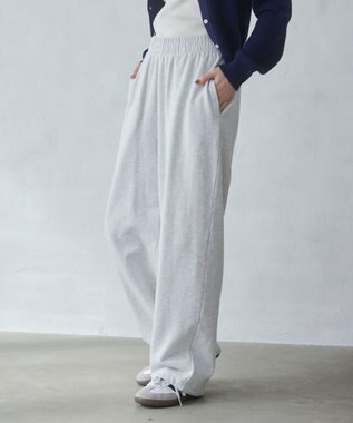 【ウエストゴム/XSSMサイズ展開】スウェットワイドパンツ