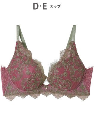 AMPHI ブラジャー 谷間メイク 脇高設計 細身え効果 Gカップまで対応 大きいサイズ 【Glama-Rich グラマリッチ 脇スッキリタイプ】ブラ BYJ603 アンフィ／ワコール