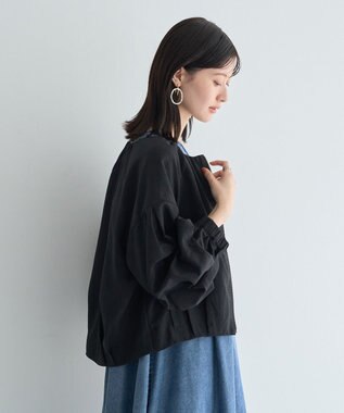 YECCA VECCA ホイップスリーブZIPジャケット Black