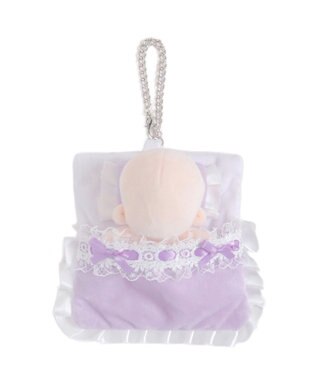 WEGO 【痛バ＆推し活グッズ】ふわふわぬい布団キーホルダー10cm ライトパープル