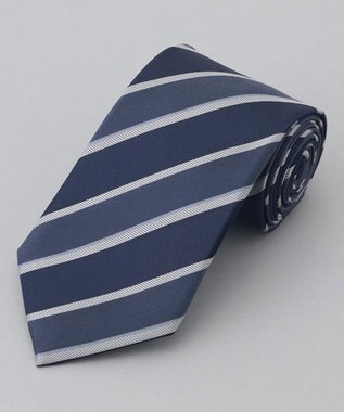 GOTAIRIKU GOTAIRIKU別注【日本製】シルク ネクタイ_ストライプ ネイビー系1