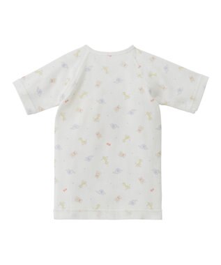 MIKI HOUSE HOT BISCUITS 【50-60cm】 フライス 短肌着 プリント柄 マルチカラー