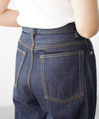 woadblue RIGID HIGH RISE（RIGID BLUE） ハイライズストレートパンツ RIGIDBLUE