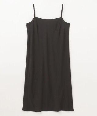 GRACE CONTINENTAL ストライプフラワー刺繍ワンピース ブラック