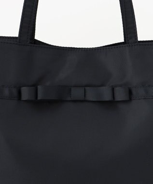 ANY リボンサブ 横型トートバッグ ブラック