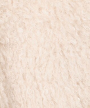 GRACE CONTINENTAL フェイクファーニットカーディガン ホワイト