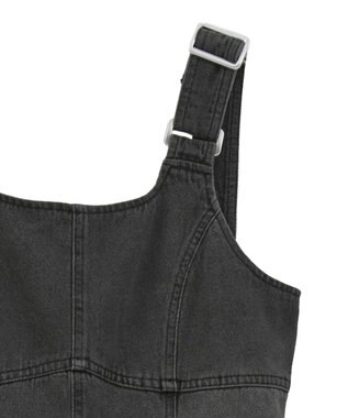 Green Parks ・ＳＵＧＡＲ　ＳＰＯＯＮ　デニムコルセットオールインワン Black