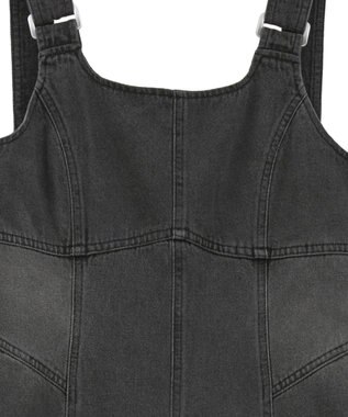 Green Parks ・ＳＵＧＡＲ　ＳＰＯＯＮ　デニムコルセットオールインワン Black