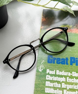 WEGO 【ユニセックス着用ITEM】セルフレームクリアレンズアイウェア 柄4