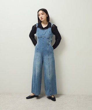 Green Parks ・ＳＵＧＡＲ　ＳＰＯＯＮ　デニムコルセットオールインワン Indigo
