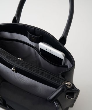 MIYABIYA 本革 牛革 ソフトレザー2WAYフォーマルバッグ ブラック