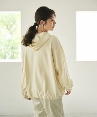 #Newans 【洗濯機可能】フ―ディーアノラック ホワイト