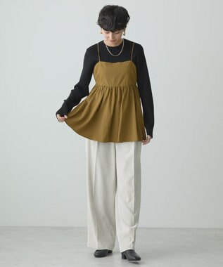 AMERICAN HOLIC バイパチクルーネックリブニットプルオーバー Black