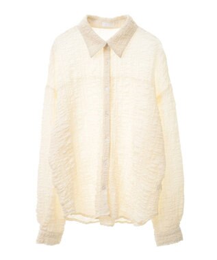 CRAFT STANDARD BOUTIQUE ポコポコワッシャーシャツ Ivory