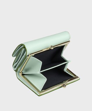 Paul Smith ミックスドゥードゥル ３つ折りがま口財布 ミントグリーン