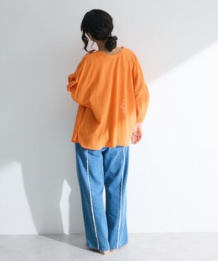 Green Parks Ｉ　ＳＥＴ２点　刺繍ブラウス＋タンクトップ Orange