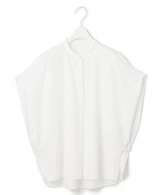 ICB 【接触冷感・UVカット・洗える】ヴィンテージスパンブロード デザインブラウス オフホワイト系