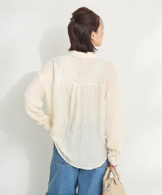 CRAFT STANDARD BOUTIQUE ポコポコワッシャーシャツ Ivory