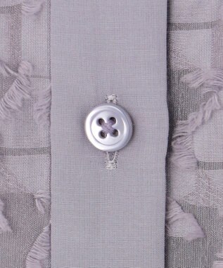 自由区 シアージオメトリックジャカードクロップド丈 ブラウス モーヴ