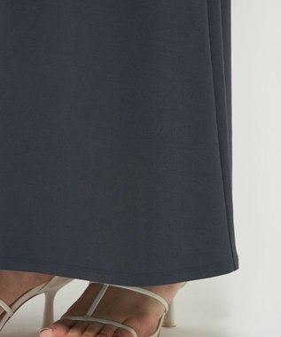 uncrave ダブルフェイスジャージー フレアスカート スレート