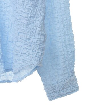 CRAFT STANDARD BOUTIQUE ポコポコワッシャーシャツ Sax