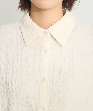 CRAFT STANDARD BOUTIQUE ポコポコワッシャーシャツ Ivory